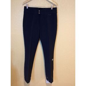 Vintage Obermeyer Sport Black Men's Ski Pants, 34 Long Wool Blend, Made in Japan